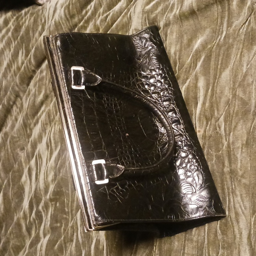 Rare Ann Taylor 1940s alligator purse